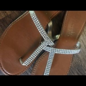 Italian rhinestone sandals